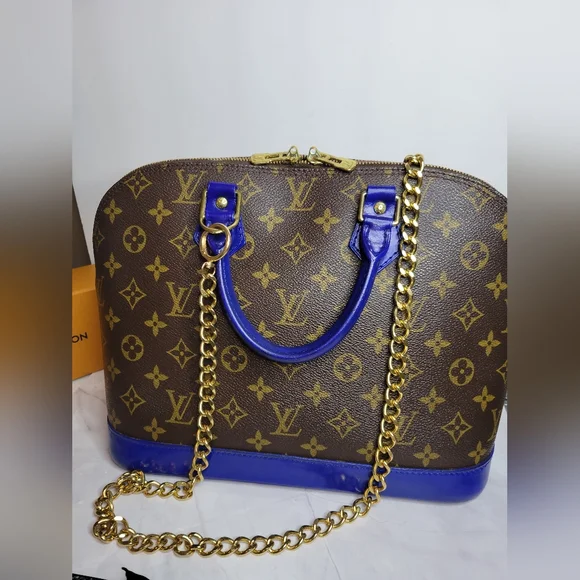 Authentic Vintage Louis Vuitton Alma PM VI0989, Very Good Condition, Cobalt Blue - Picture 3 of 16